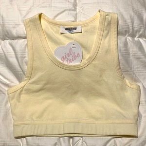 Double Zero Cream Crop Top